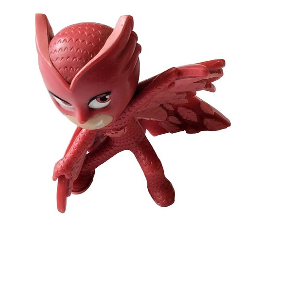 PJ Masks Figure Red Owlette Standing Cape Out Wide - Picture 3 of 10